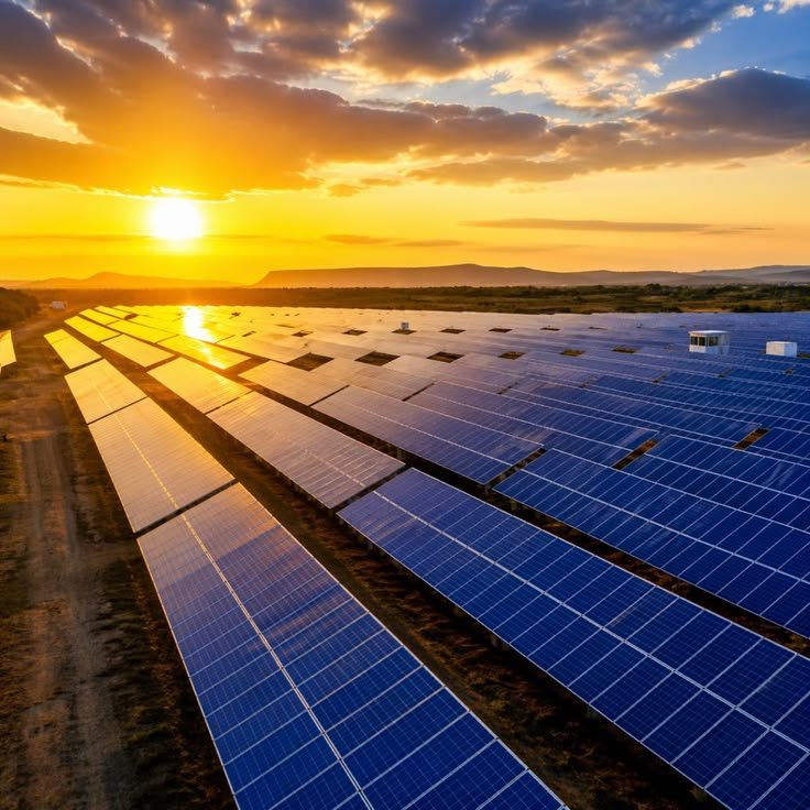 Granja de paneles solares